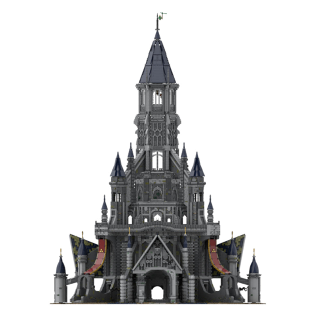moc-161243 hyrule castle building blocks set – zelda tears of the kingdom giant moc model (47821pcs)