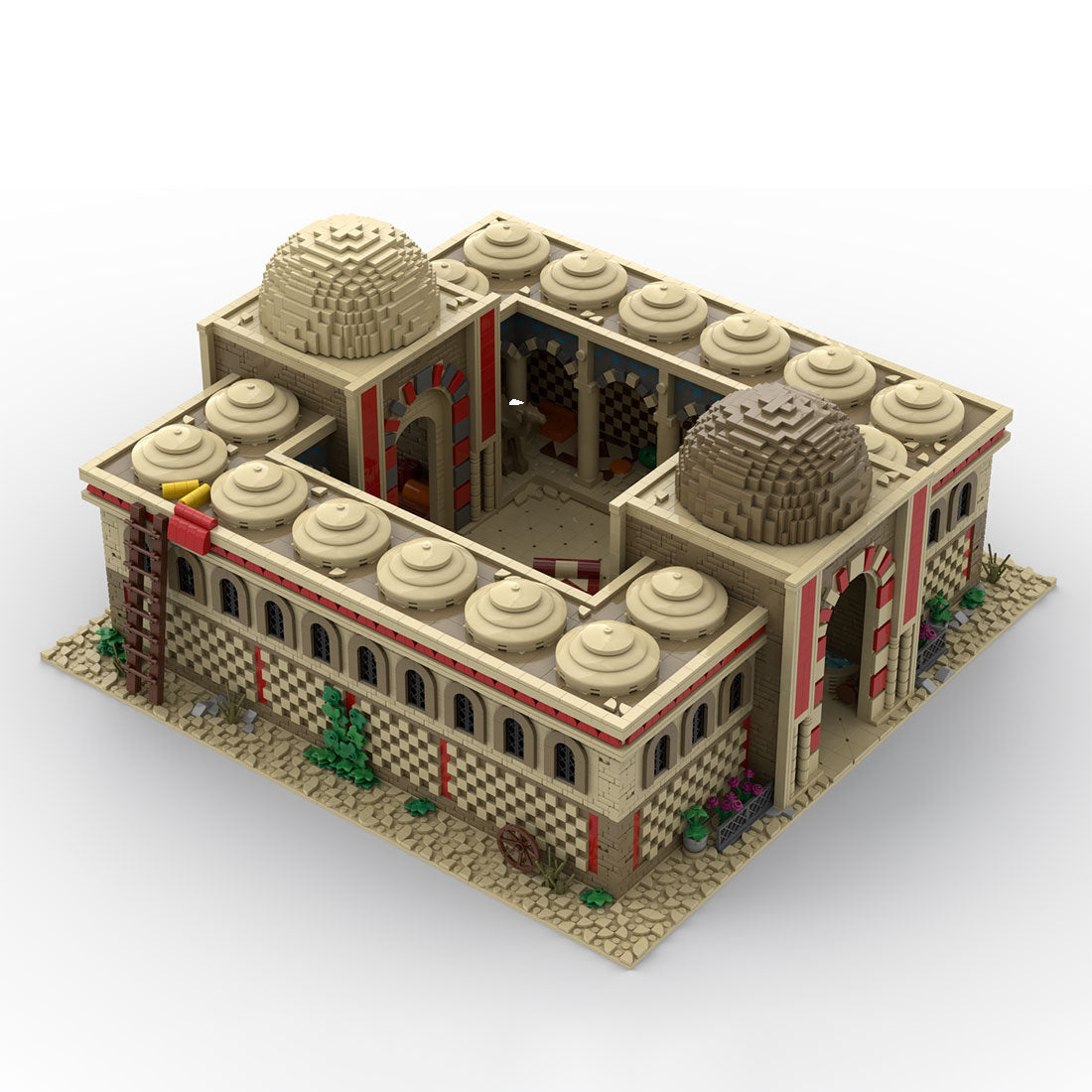 moc-215422 age of empires - middle eastern caravanserai building blocks set (11111pcs)