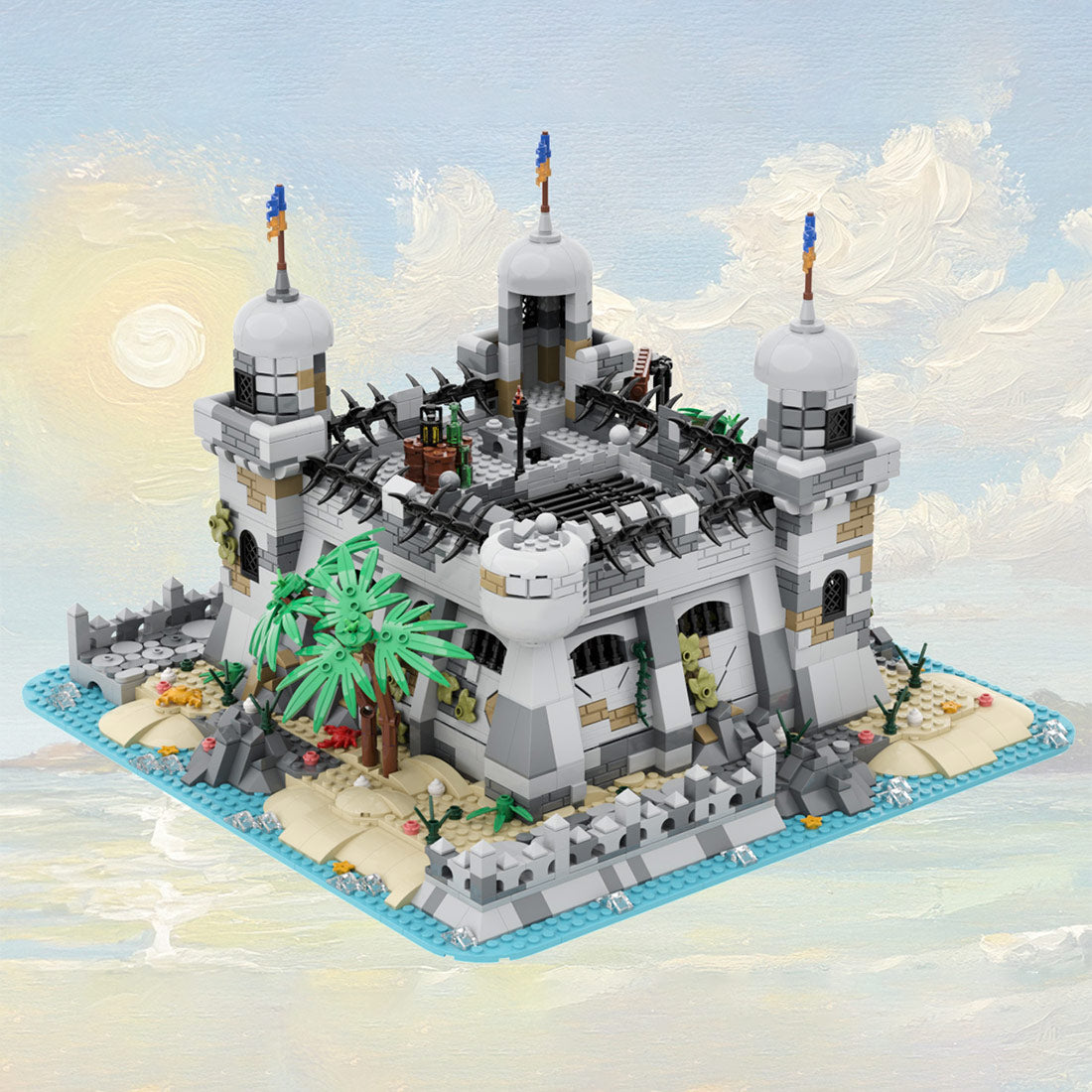 MOC-266198 Seafarer's Bay Pirate Prison Building Blocks Set