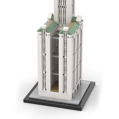 moc-126951 1/800 scale woolworth building blocks set (1110pcs)