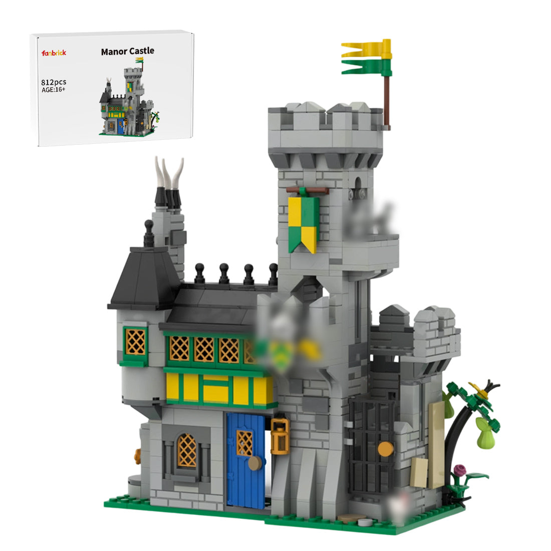 moc-235273 chevron's manor of many pigeons building blocks set (812pcs)