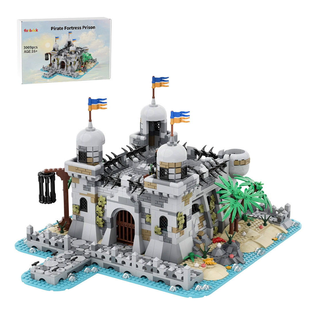 MOC-266198 Seafarer's Bay Pirate Prison Building Blocks Set