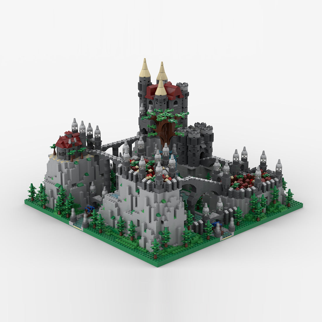 moc-217532 castle in the mountains building blocks set (4504pcs)