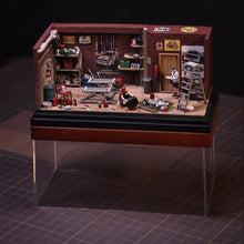 1/64 Scale Auto Repair Garage Diorama with LED Lighting