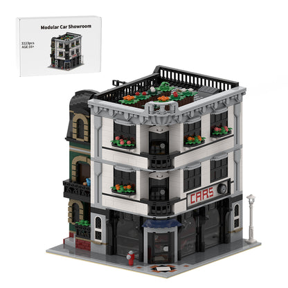 moc-139508 cornor modular car showroom building blocks set (3223pcs)