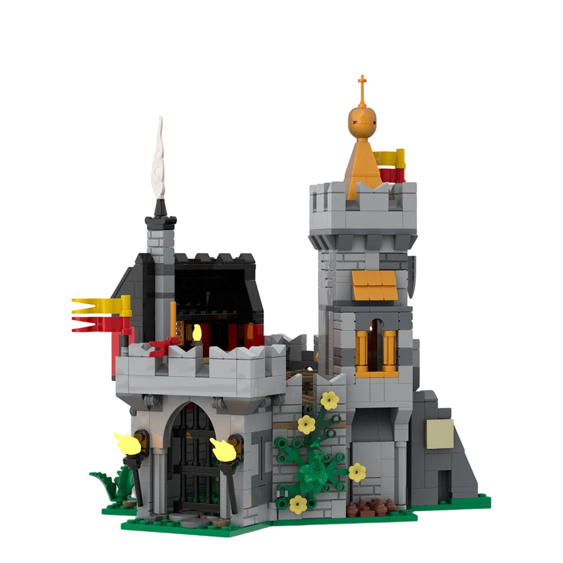 moc-209693 the sovereign’s secret retreat building blocks set (792pcs)