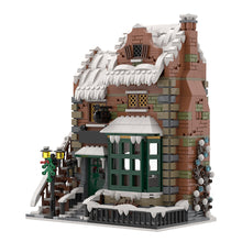 moc-228435 winter modular building blocks christmas snow street scene model set (1841pcs)