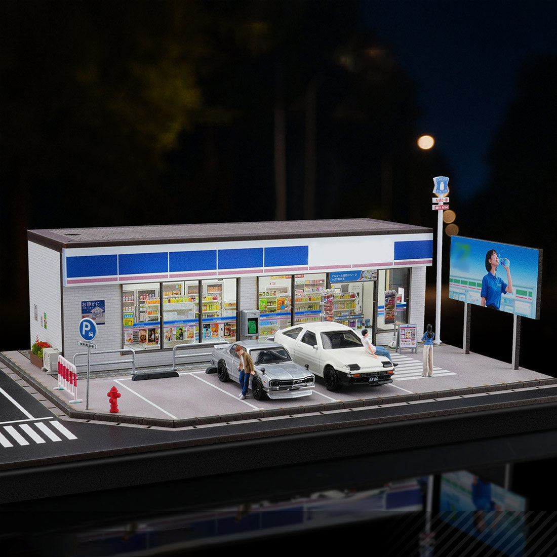 1/64 scale lawson convenience store diorama building scene model