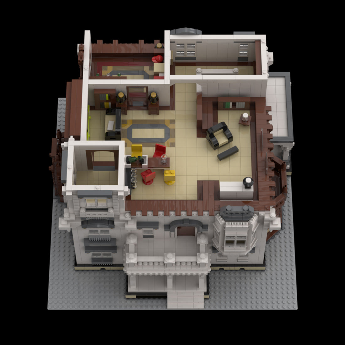 suburban residence building block set(7407pcs)