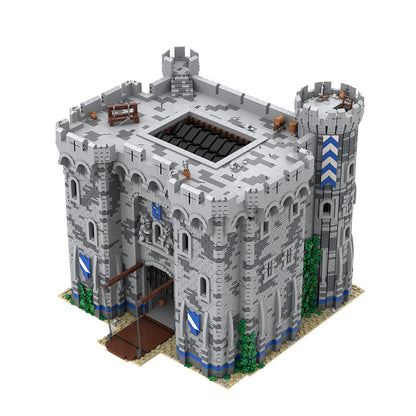 moc-201635 medieval village defense castle building blocks set (13214pcs)
