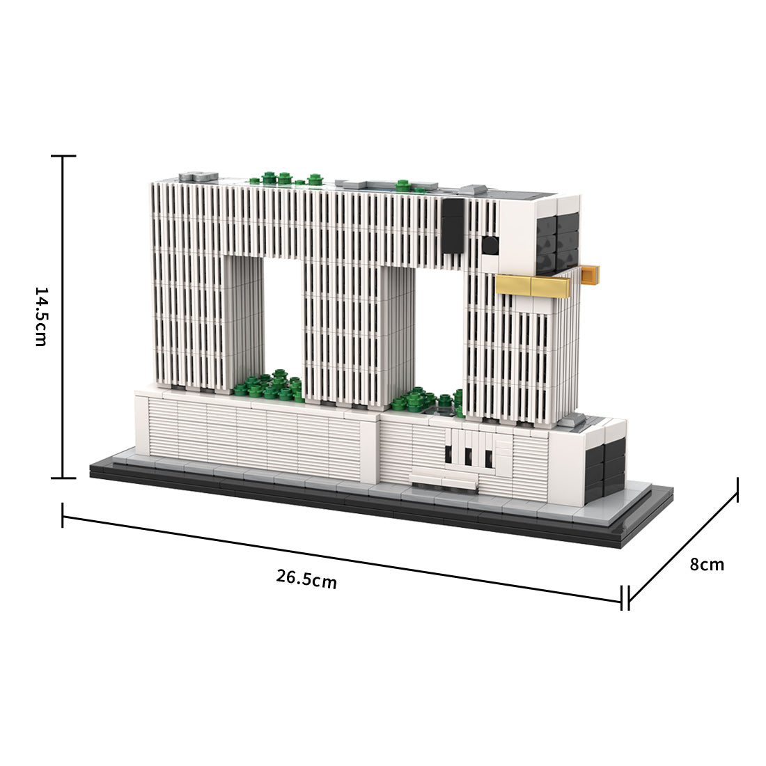MOC-237294 1/800 Scale Elephant Building Blocks Set (1047PCS)