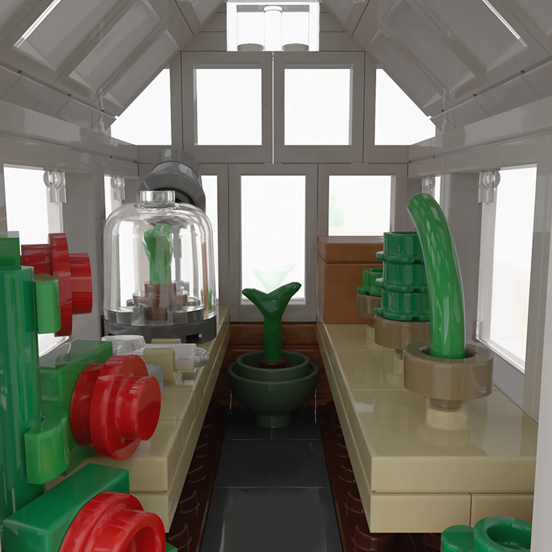 moc-194436 victorian greenhouse building blocks set(403pcs)