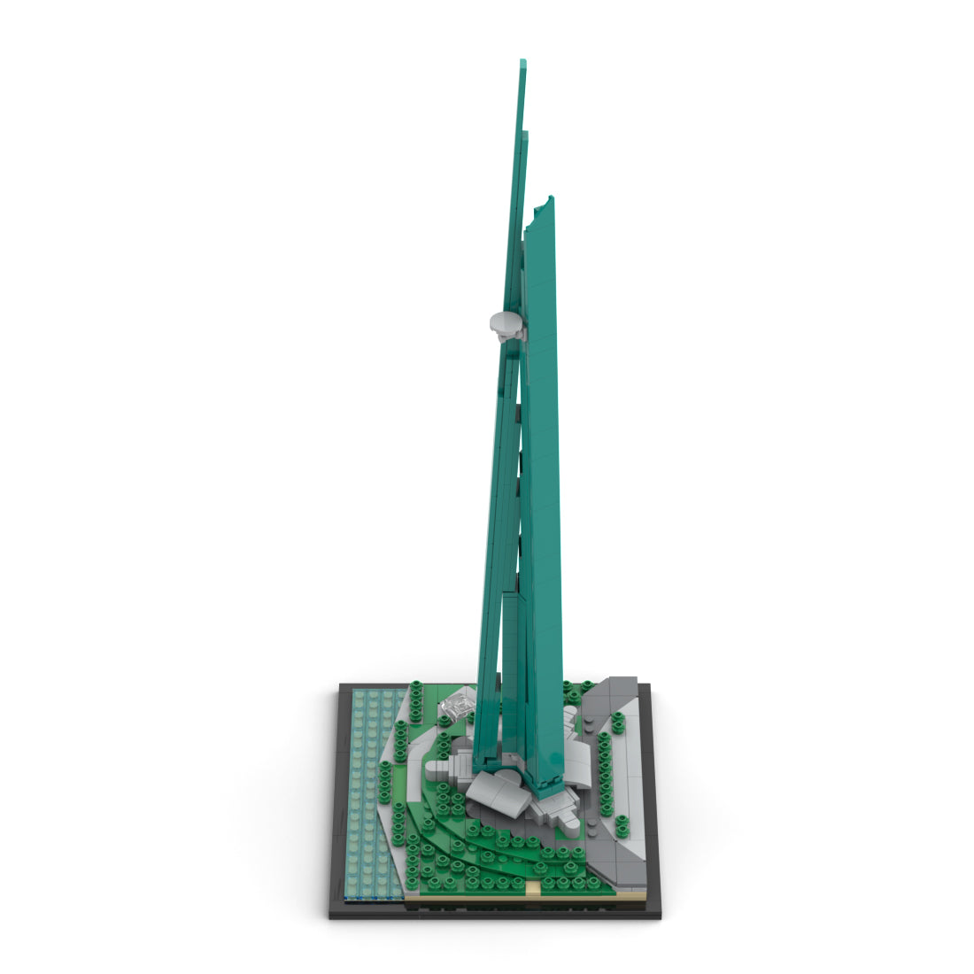 moc-153609 1/2000 scale saudi jeddah tower building blocks(554Ppcs)