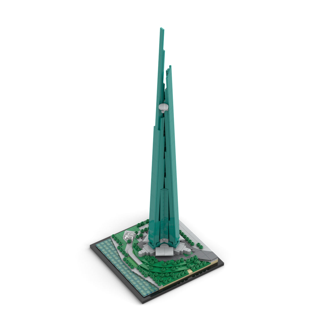 moc-153609 1/2000 scale saudi jeddah tower building blocks(554Ppcs)