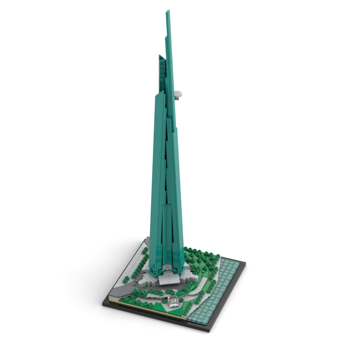moc-153609 1/2000 scale saudi jeddah tower building blocks(554Ppcs)