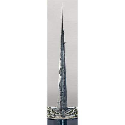 moc-153609 1/2000 scale saudi jeddah tower building blocks(554Ppcs)