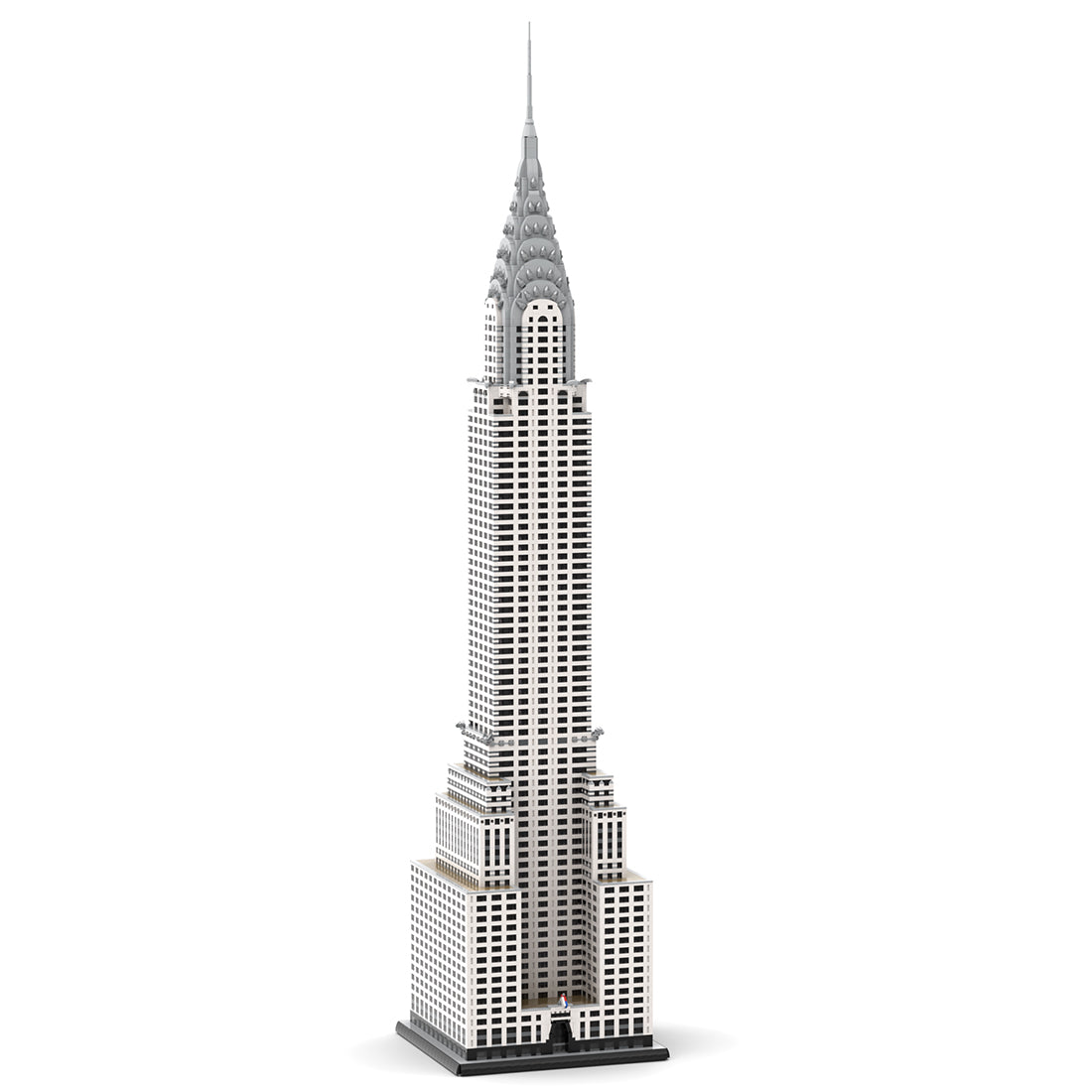 moc-256614 1/200 scale chrysler building blocks set (11764pcs)