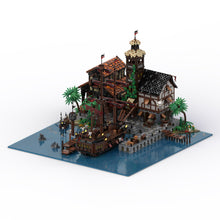 moc-114510 port sauvage pirate town building blocks moc set (14428pcs)