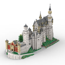 moc-123380 germany neuschwanstein castle model building blocks set (57602pcs)