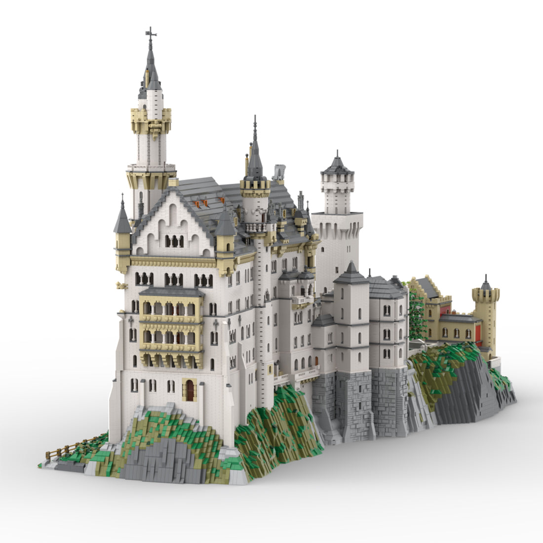 moc-123380 germany neuschwanstein castle model building blocks set (57602pcs)