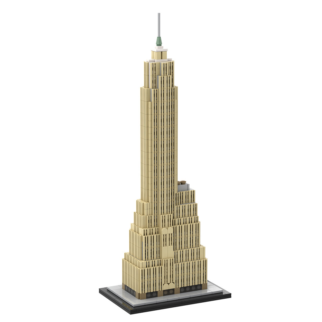 moc-149818 1/800 Scale new york city famous landmark building blocks set (742pcs)