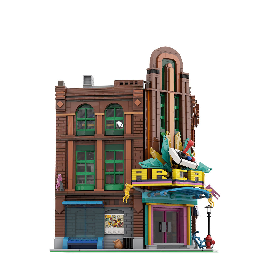 MOC-159975 Klassisches 80er-Jahre Arcade-Spielzimmer Bausteine