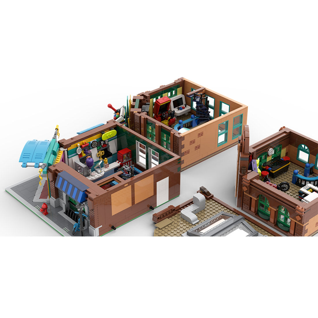 MOC-159975 Klassisches 80er-Jahre Arcade-Spielzimmer Bausteine