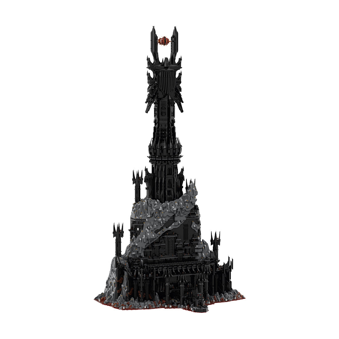 moc-164351 ucs barad-dur dark fortress building blocks set (17693pcs)