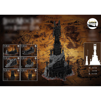 moc-164351 ucs barad-dur dark fortress building blocks set (17693pcs)