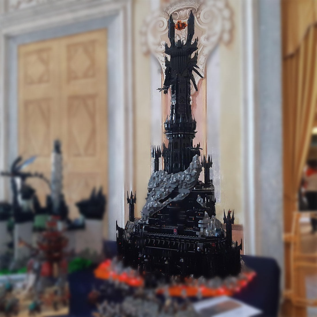 moc-164351 ucs barad-dur dark fortress building blocks set (17693pcs)