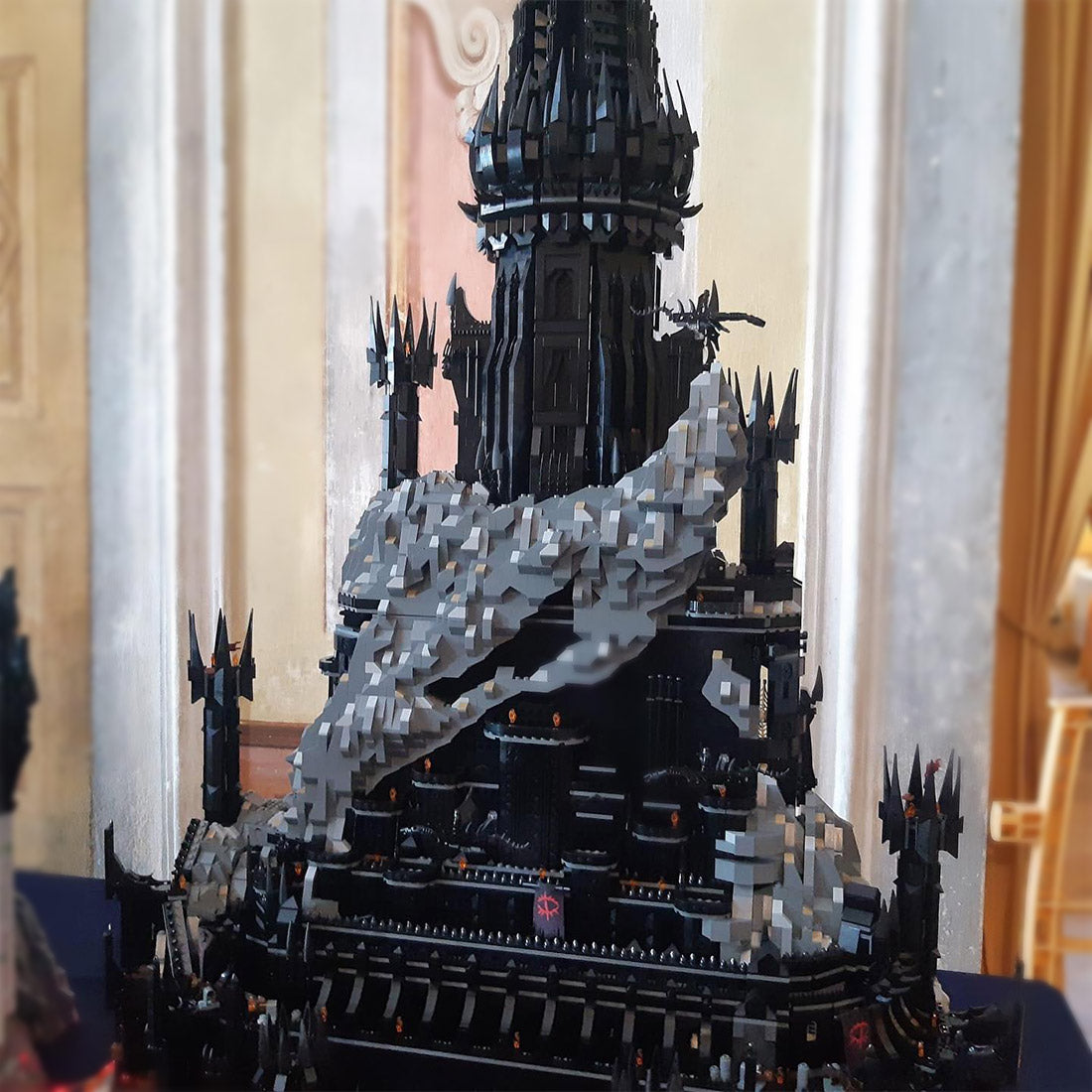 moc-164351 ucs barad-dur dark fortress building blocks set (17693pcs)