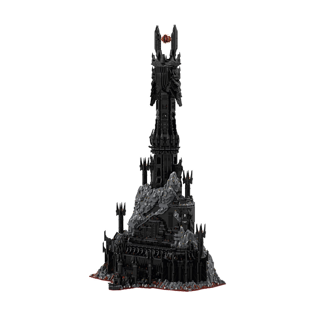 moc-164351 ucs barad-dur dark fortress building blocks set (17693pcs)