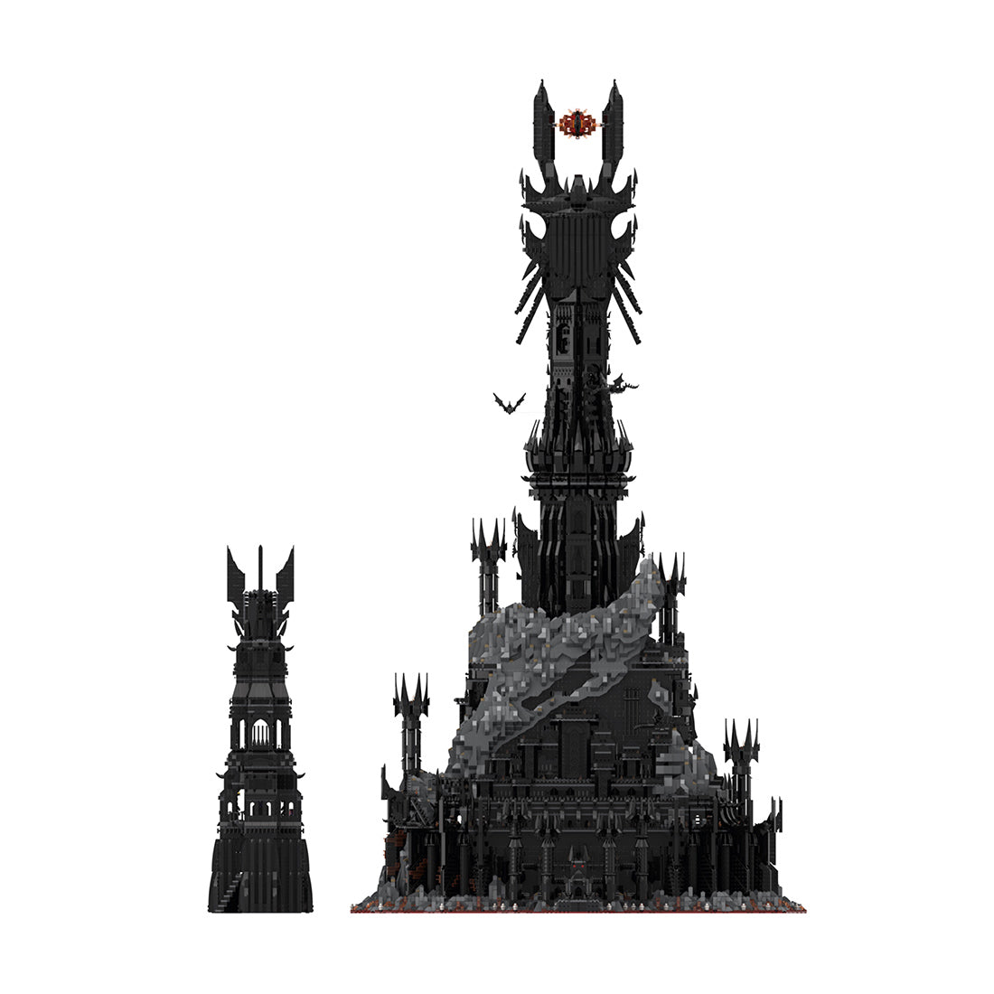 moc-164351 ucs barad-dur dark fortress building blocks set (17693pcs)