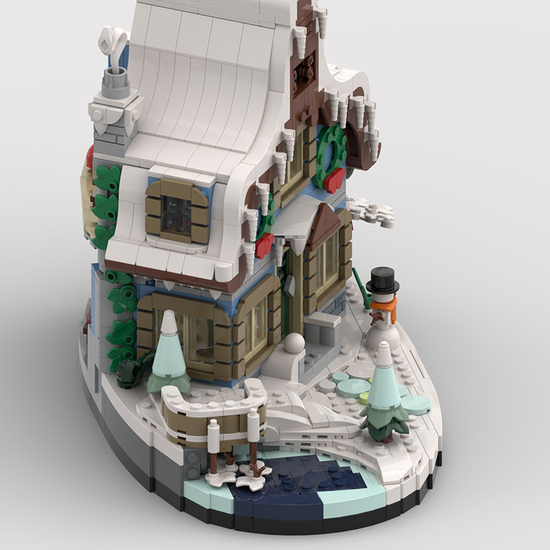 moc-165379 nordic winter house buidling blocks set (1812pcs)