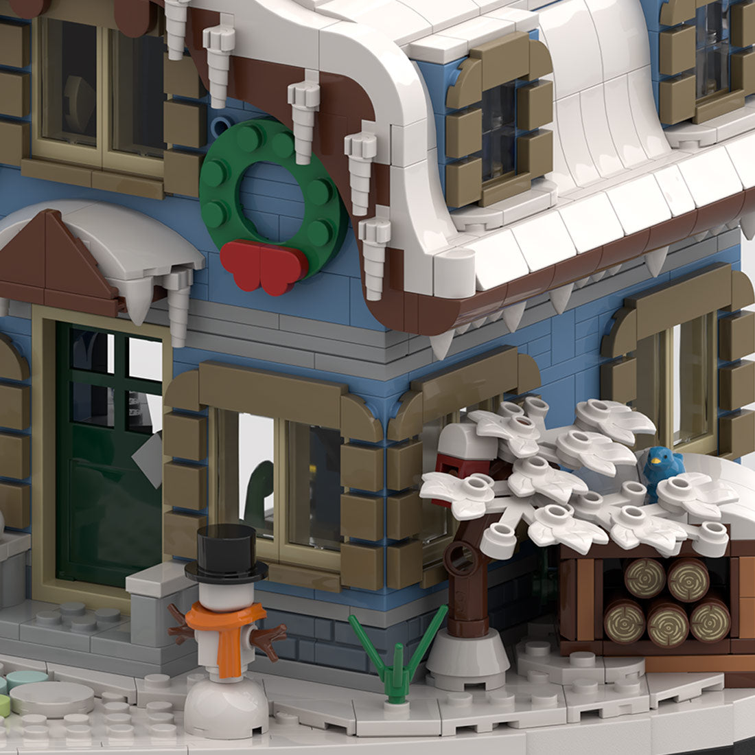moc-165379 nordic winter house buidling blocks set (1812pcs)