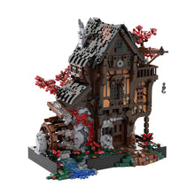 MOC-214249 Medieval MOC Waterwheel Mill Building Blocks