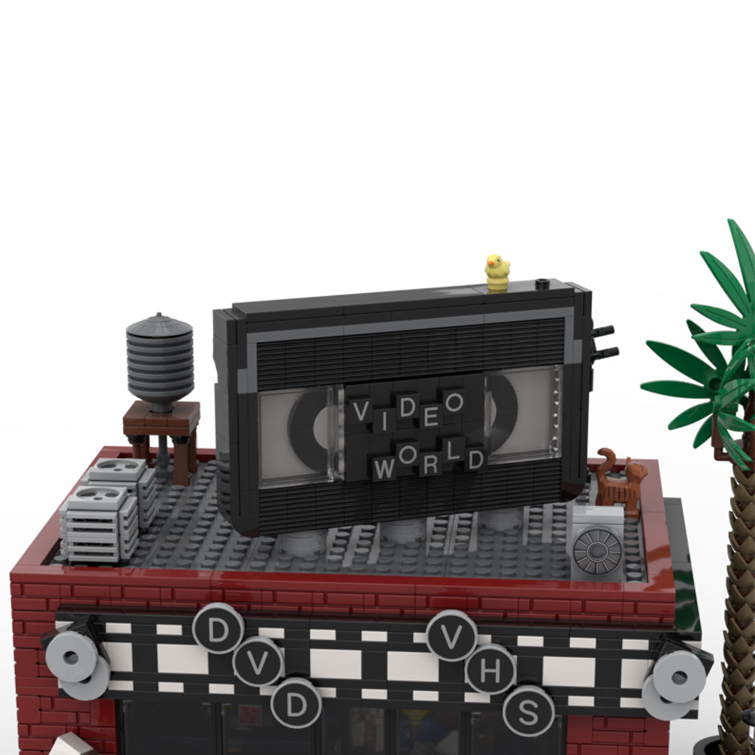 MOC-224017 Südkalifornische Nachbarschaft Retro Videothek Bausteine