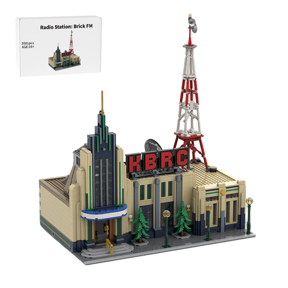 MOC-226314 Radiostation BRICK KBRC Bausteine