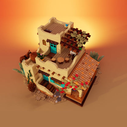 moc-226986 mexican-style house building blocks