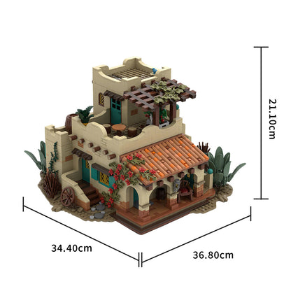 moc-226986 mexican-style house building blocks