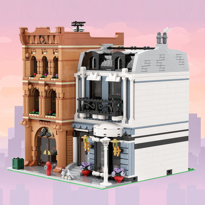 MOC-244323 Shopping Street View Modular Building Blocks