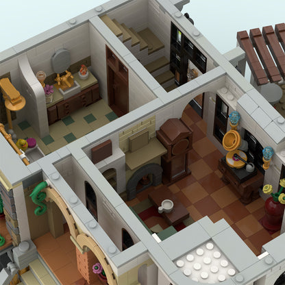 moc-245814 riviera courtyard manor building blocks set (6906pcs)