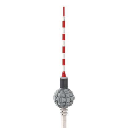 moc-250104 1/800 scale berlin tv tower building block set (99pcs)