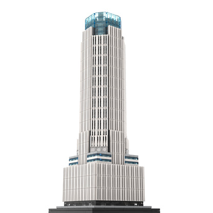 moc-251255 1/800 scale new york 383 madison avenue building blocks set (1234pcs)