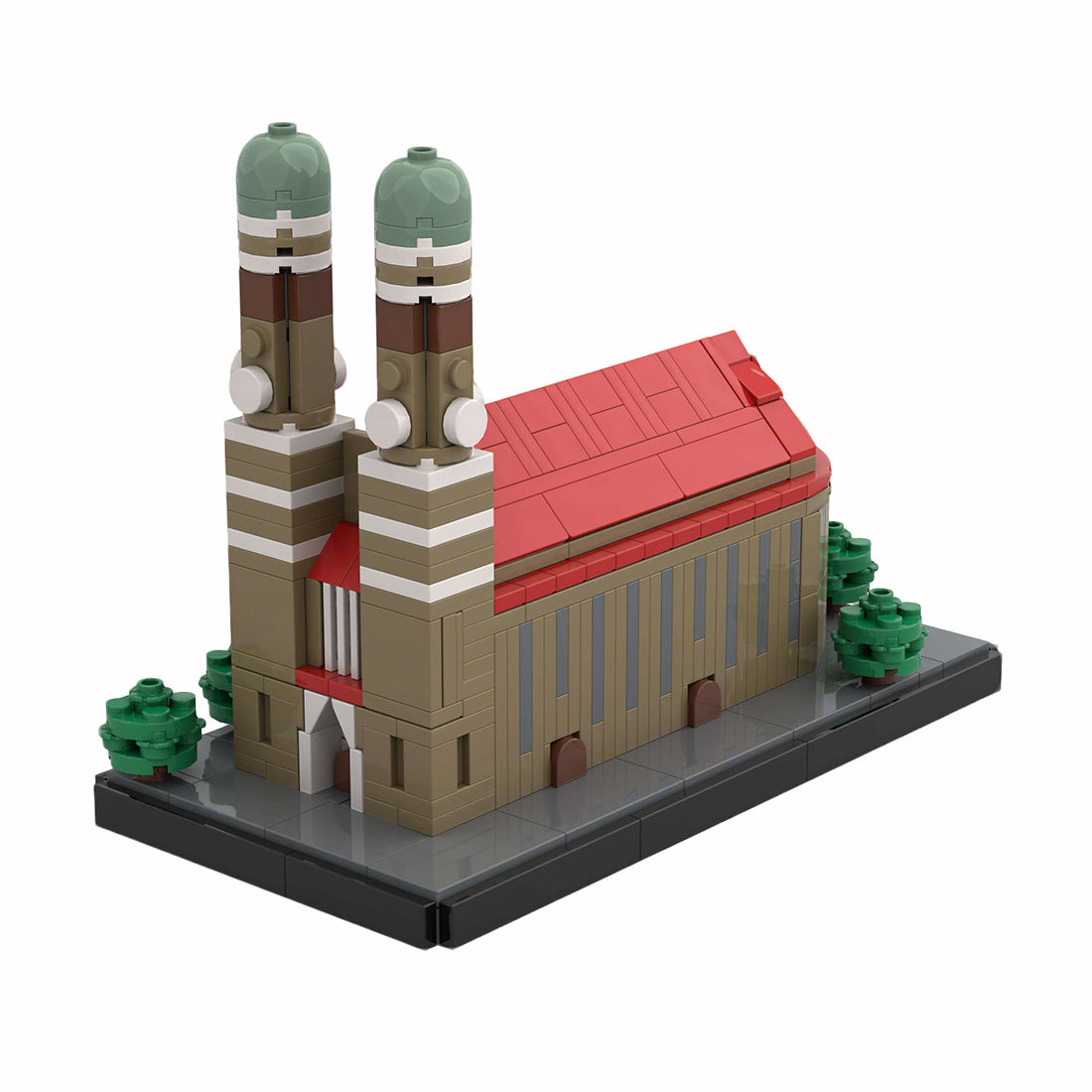 moc-251437 1/830 scale german frauenkirche building blocks set(556pcs)