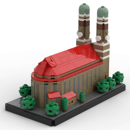 moc-251437 1/830 scale german frauenkirche building blocks set(556pcs)