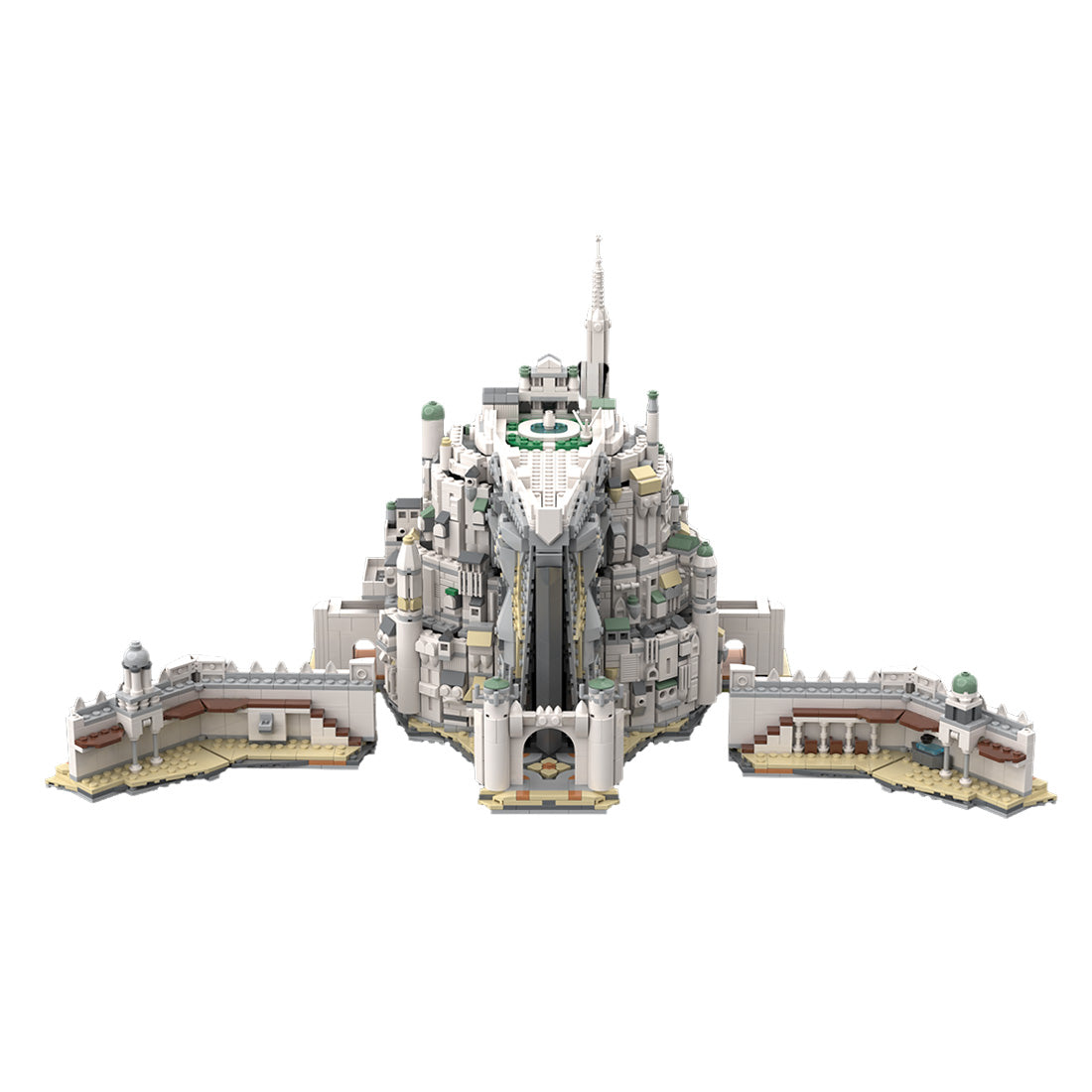 MOC-253141 Bausteine-Set „Weiße Festungsarchitektur“