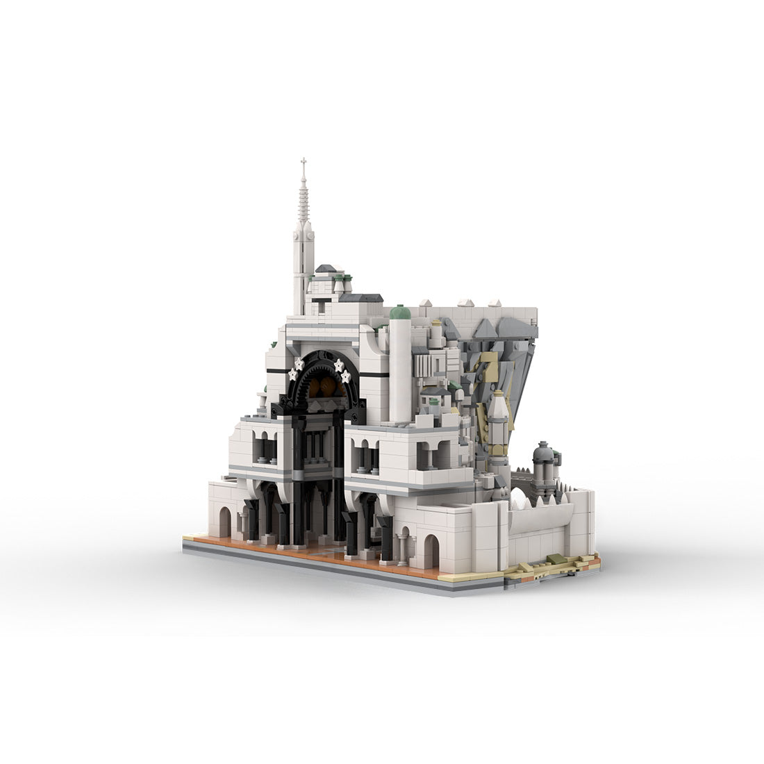 MOC-253141 Bausteine-Set „Weiße Festungsarchitektur“