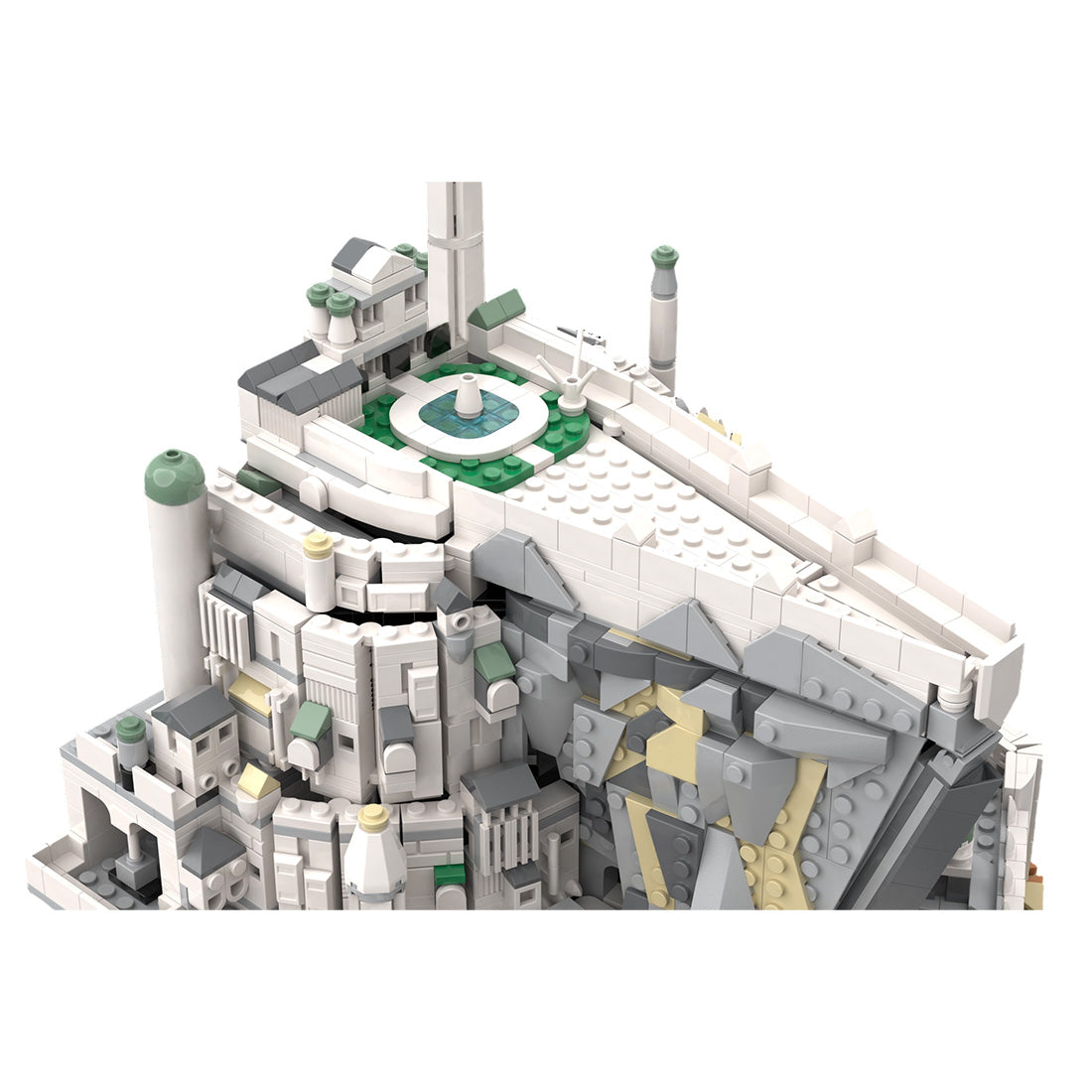 MOC-253141 Bausteine-Set „Weiße Festungsarchitektur“