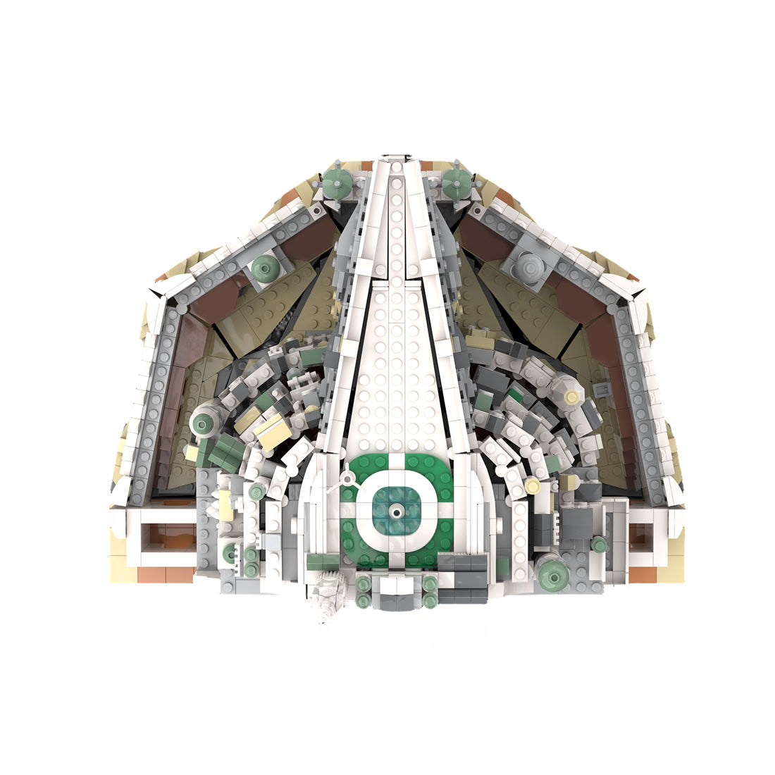 MOC-253141 Bausteine-Set „Weiße Festungsarchitektur“